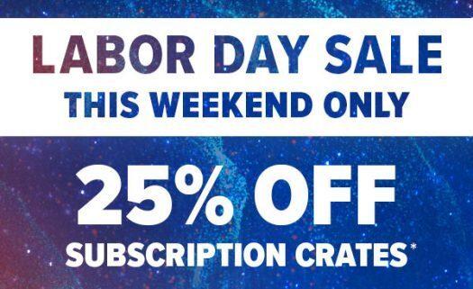 Read more about the article Loot Crate Labor Day Sale – Save 25% Off All Subscriptions (Extended)!