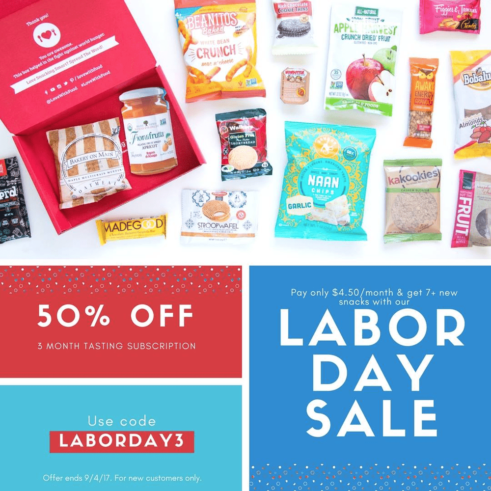 Read more about the article Love With Food Labor Day Sale – 3-Month for $13.50!