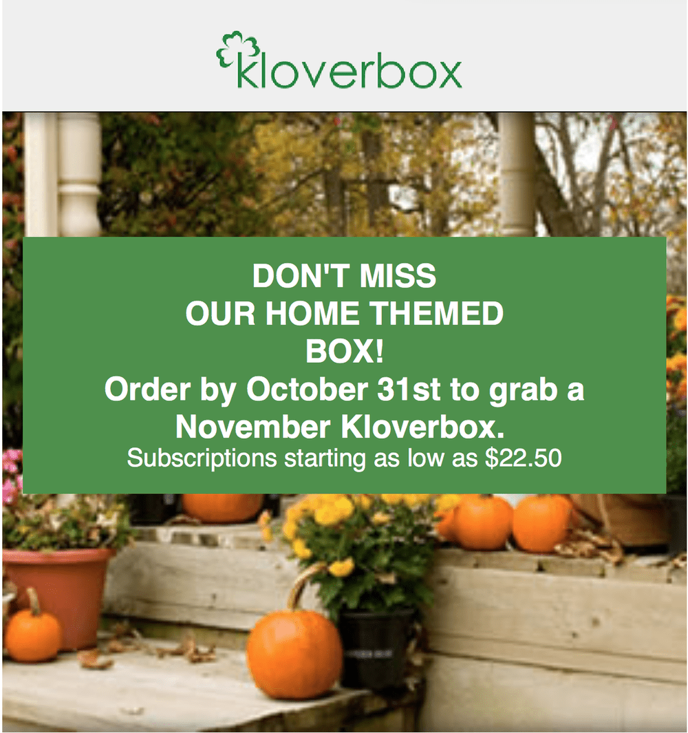 Read more about the article Kloverbox 20% Off Coupon Code + November 2017 Spoiler!