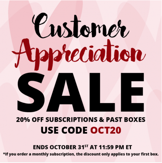 COCOTIQUE Customer Appreciation Coupon Code - Save 20% Off All Subscriptions