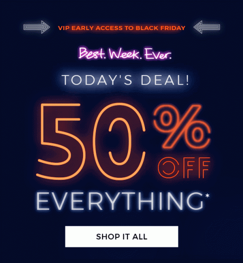 Fabletics Cyber Monday Sale – 50% Off Everything!