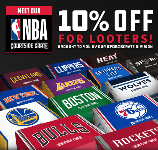 NBA Courtside Crate 10% Off Coupon Code!