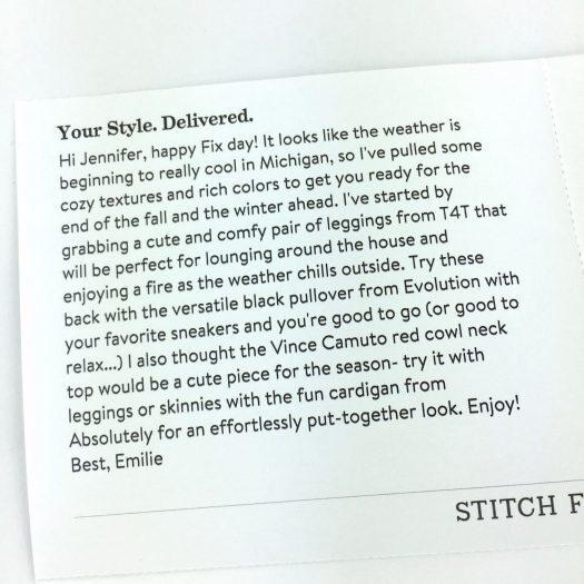 Stitch Fix Review - November 2017