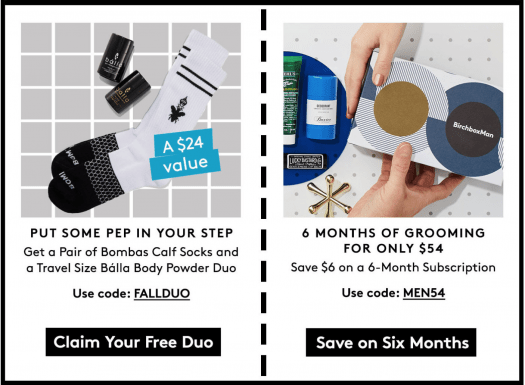 Birchbox Man Coupon Code – Free Gift with Subscription or $6 Off 6-Month Subscription