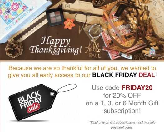 The Boodle Box Black Friday Sale - 20% Off Gift Subscriptions