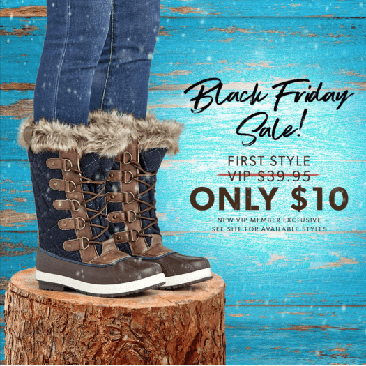 JustFab Black Friday Sale – First Pair for $10!