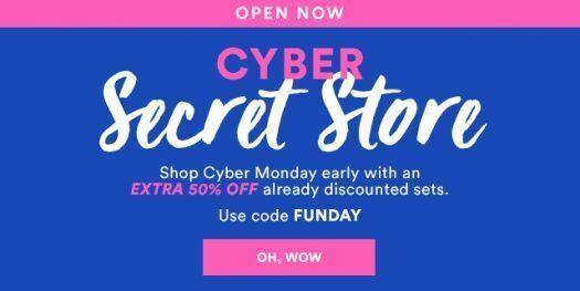The Cyber Secret Store is open to all Mavens for a limited time. Quantities limited, so act fast. Taxes vary by location. Promotional code FUNDAY must be entered at checkout to take 50% off of your cart value through 11/29/2017 PM PT. Offer may not be combined with any other offer or discount (e.g. Maven 20% discount). Promotion excludes the Jule Box, Savvy Deals, Julep add-ons and Sweet Steals. Not valid for purchase of julep.com gift cards, gift boxes, Gift of Maven, or Mystery Boxes. Orders placed for the Monthly Maven Reveal (e.g. monthly Maven Boxes, Upgrade Boxes, and add-ons) are not eligible. Some other product exclusions may apply. All items purchased with promotional code are final sale, absolutely no exchanges or returns. No adjustments on previous purchases. Taxes vary by location.