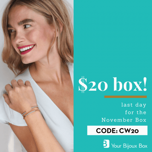 Your Bijoux Box Coupon Code - First Box for $20!