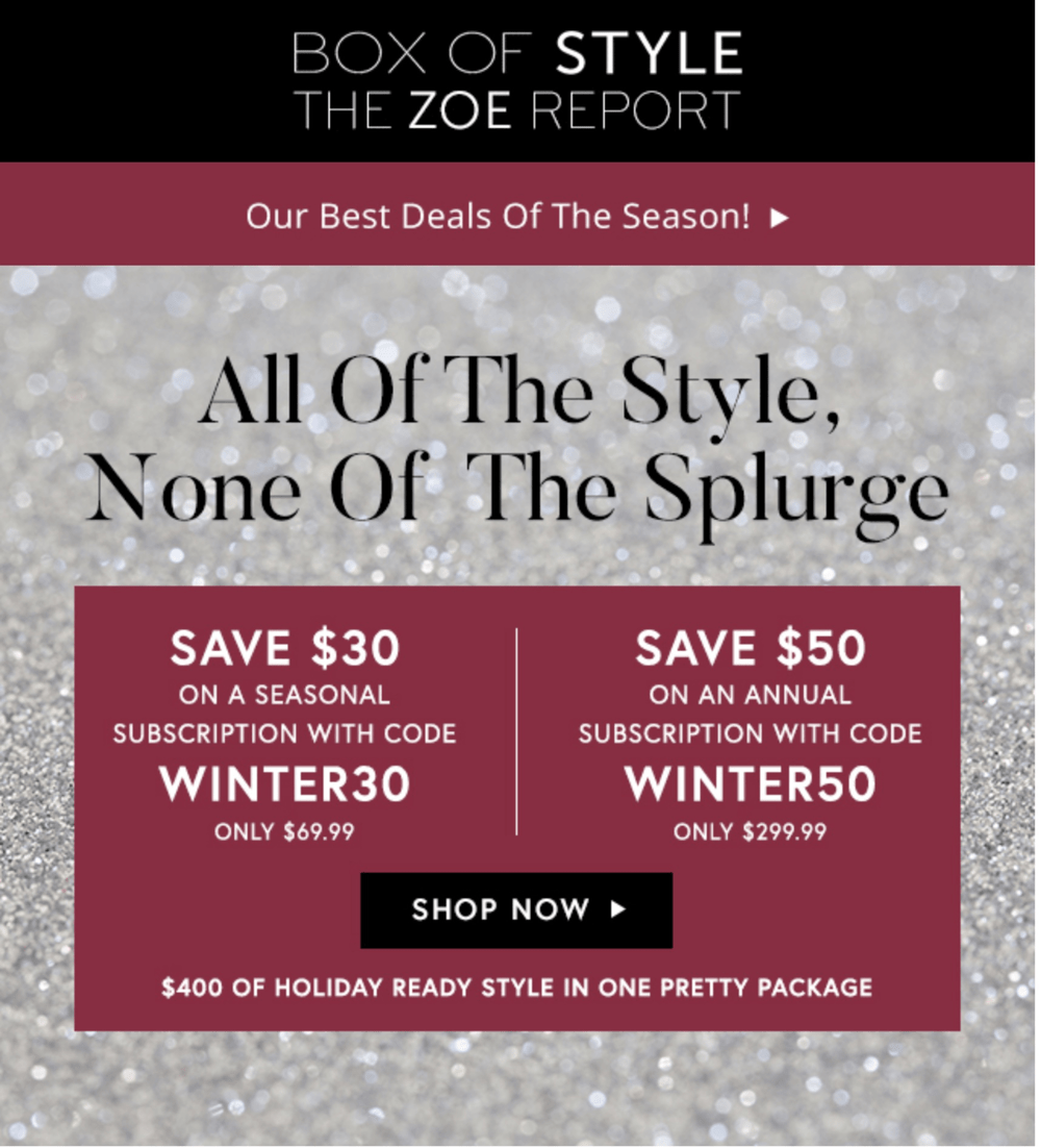 Read more about the article Box of Style by Rachel Zoe Black Friday Sale – Save Up to $50!