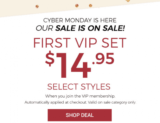 Adore Me Cyber Monday Sale - First Set for $14.95!