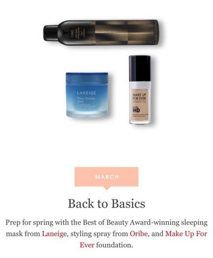 Allure Beauty Box January 2018, February 2018 & March 2018 Spoilers