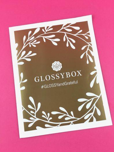 GLOSSYBOX Review + Coupon Code - November 2017