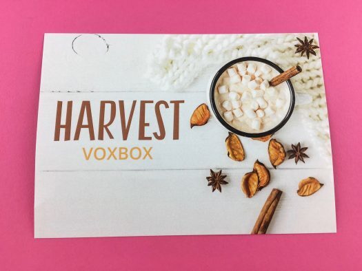 Influenster Harvest Voxbox Review