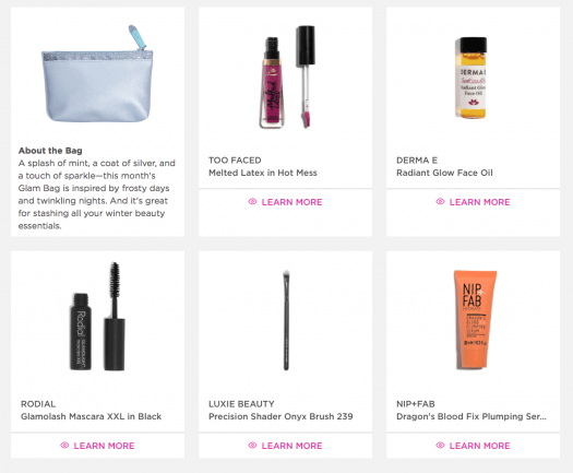 ipsy December 2017 Glam Bag Reveals are Up!