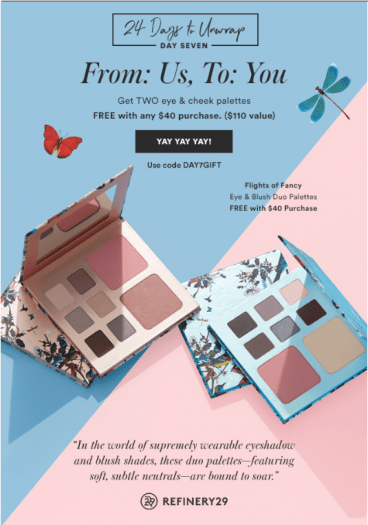 Julep 24 Days of Christmas Deals – Day 7 (Free Gift with Purchase)!