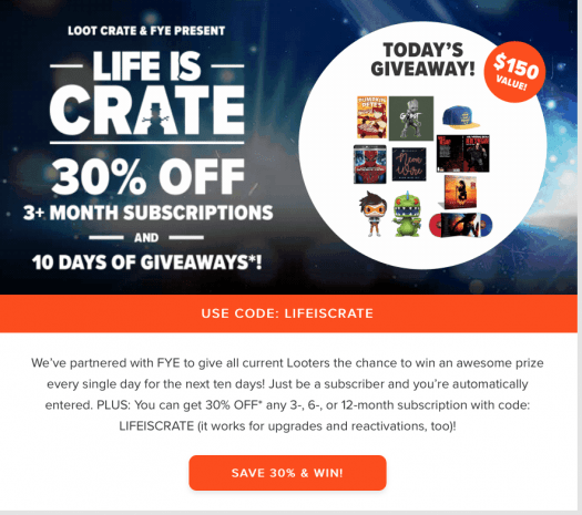 Loot Crate Coupon Code - 30% Off Sale