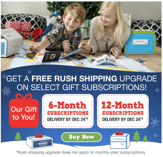 Read more about the article Little Passports – Free Rush Shipping Prepaid Subscriptions