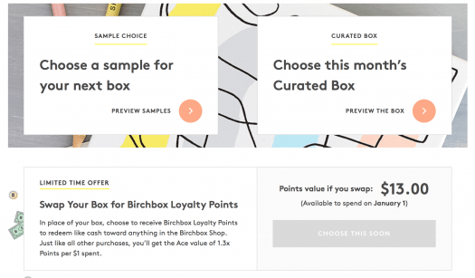 Birchbox Swap Your Box for Points Option Coming Soon!