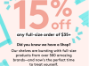 Birchbox Coupon Code – 15% off a $35+ Shop Purchase