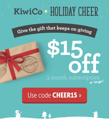 KiwiCo $15 Off 3-Months Coupon Code!