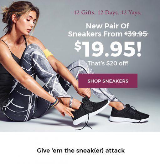 Fabletics Flash Sale - $20 Off Sneakers