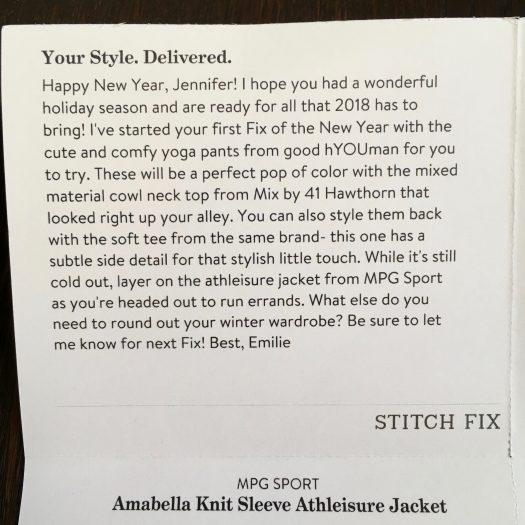 Stitch Fix Review - January 2018