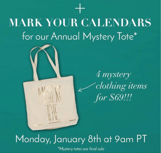 Golden Tote Annual Mystery Tote - On Sale Monday!