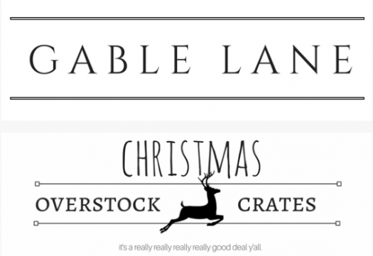 Gable Lane Crates - Christmas Overstock Mystery Crate