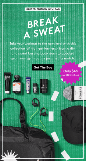 Birchbox Man Limited Edition: Hit the Gym Bag + Coupon Code!