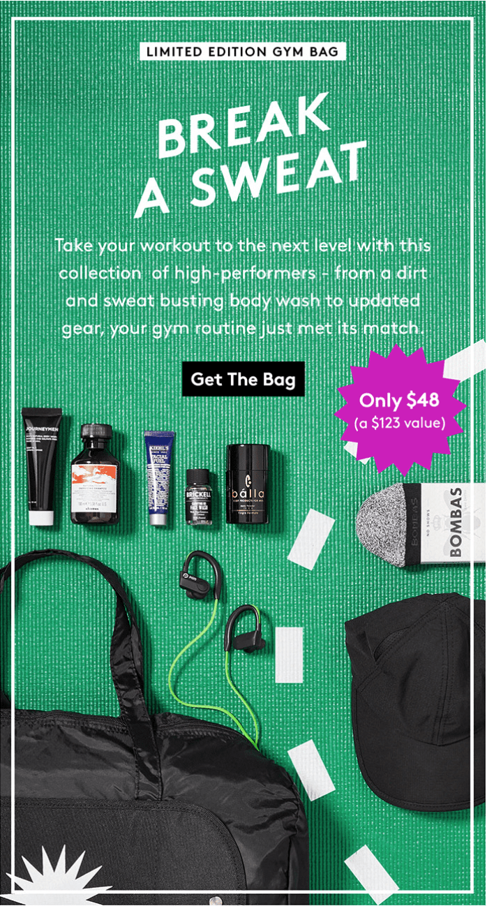 Read more about the article Birchbox Man Limited Edition: Hit the Gym Bag + Coupon Code!