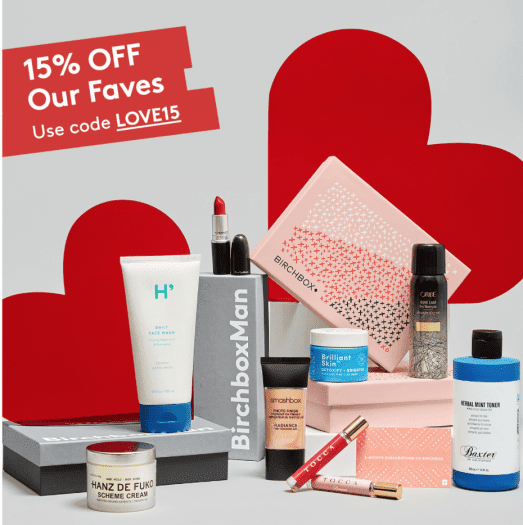 Birchbox – Save 15% Off Valentine’s Day Shop Items + Gift Subscriptions