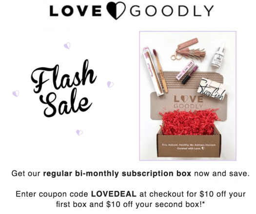LOVE Goodly Coupon Code – $10 Off First & 2nd Boxes