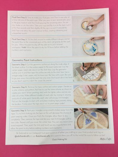 Adults & Crafts Review - Clock Making Kit - January 2018