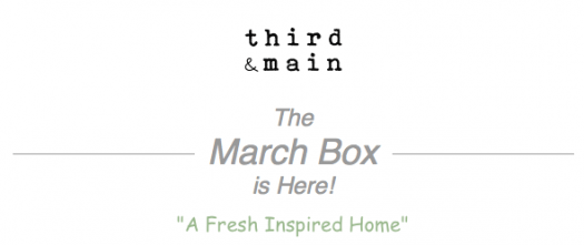 Third & Main March 2018 Subscription Box – On Sale Now + Spoilers!