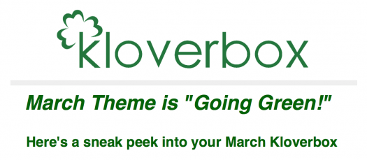 Read more about the article Kloverbox May 2018 Spoiler!