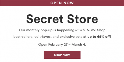 Read more about the article Julep Secret Store Now Open – March 2018