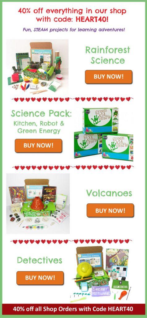 Green Kid Crafts - 40% Off Shop Items or 50% Off February Box!