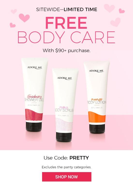 Adore Me Coupon Code Free Body Care With Purchase Subscription Box