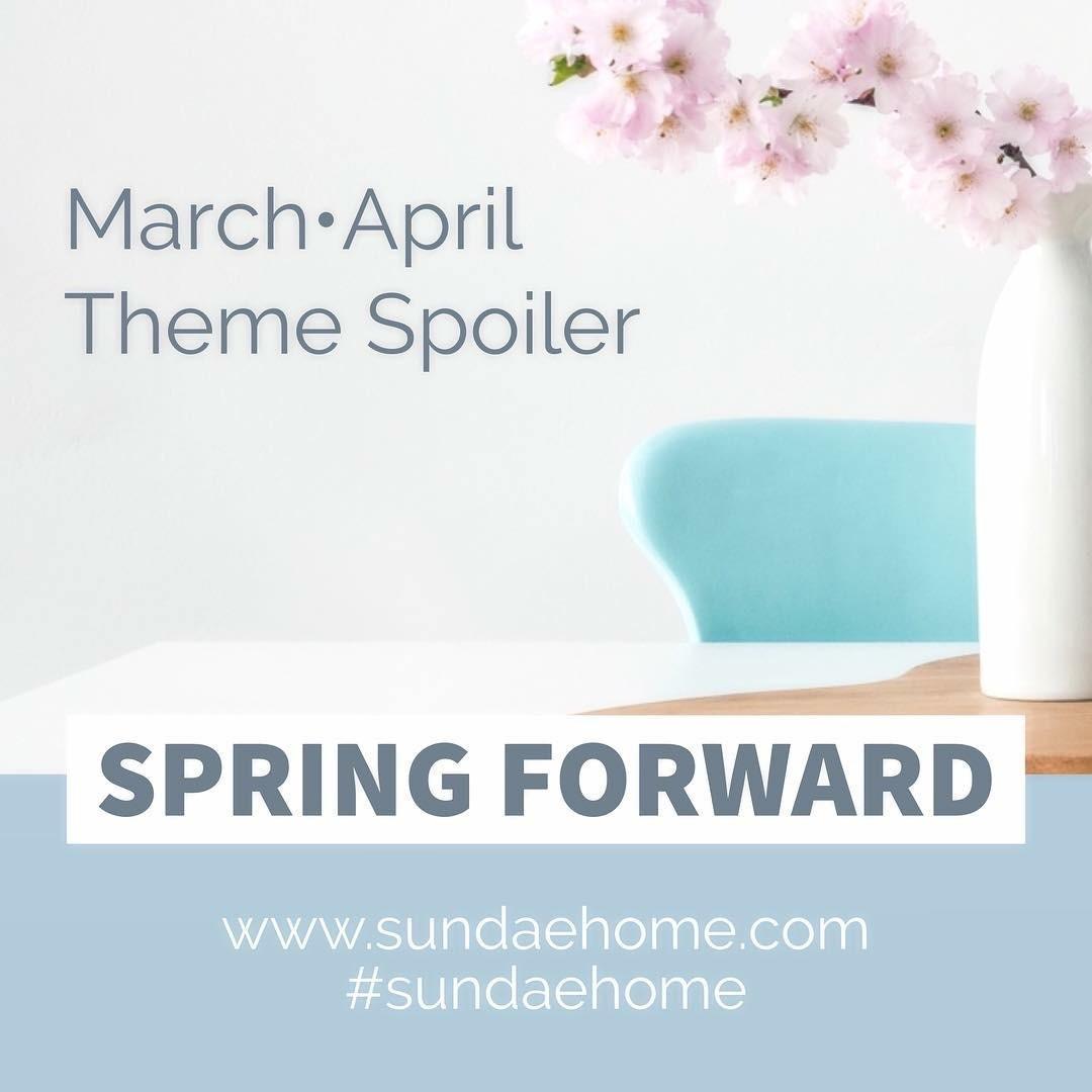 Read more about the article Sundae Home March / April 2018 Theme Reveal + Coupon Code!