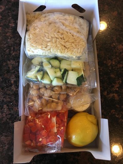 Prep + Pared Meal Kit Review - Hummus Baked Chicken