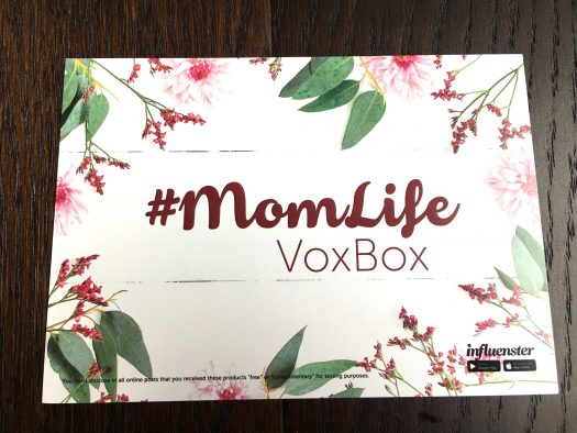 Influenster Mom Life Voxbox Review