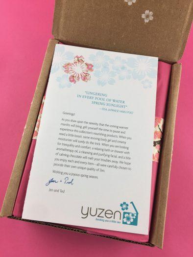 Yuzen Review - Spring 2018