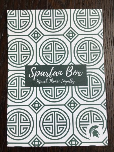 Spartan Box Michigan State Subscription Box Review - March 2018