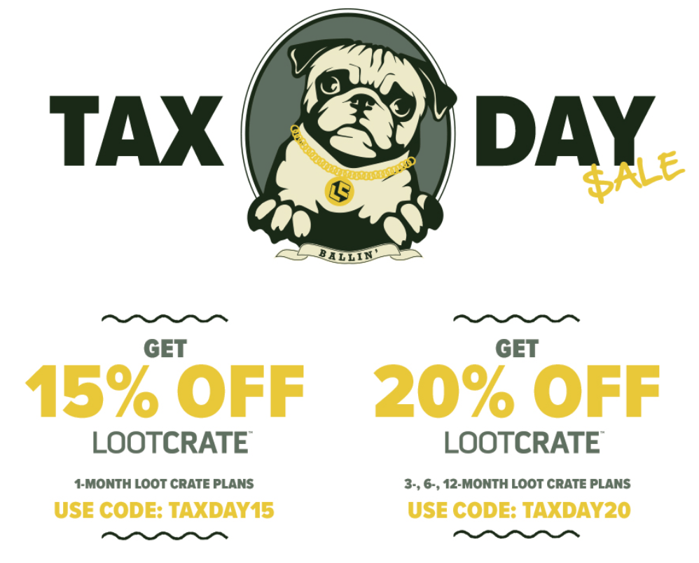 Loot Crate Tax Day Sale – Save Up to 20%!