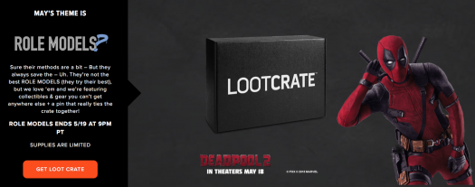 Loot Crate May 2018 Theme Spoilers + Coupon Code!