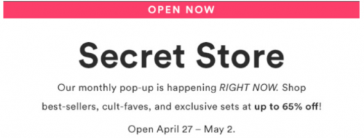 Julep Secret Store Now Open - May 2018