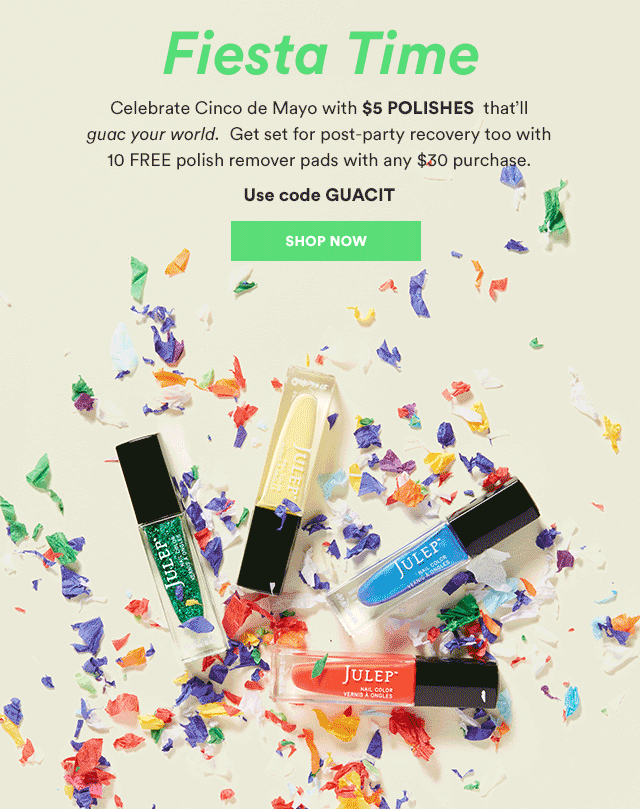 Read more about the article Julep: $5 Polishes for Cinco de Mayo + Free Polish Remover!