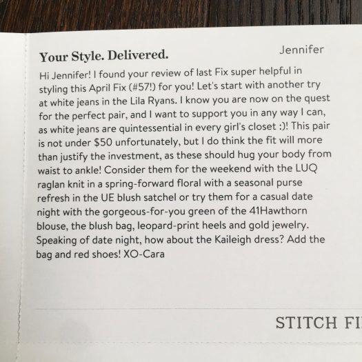 Stitch Fix Review - May 2018