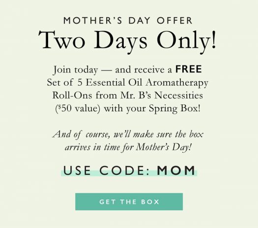 CAUSEBOX Mother's Day Offer - Free Essential Oil Set