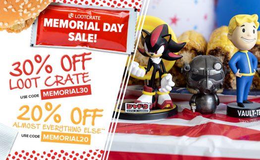 Read more about the article Loot Crate Memorial Day Sale – 30% Off Loot Crate, 20% Off Most Other Loot Boxes!